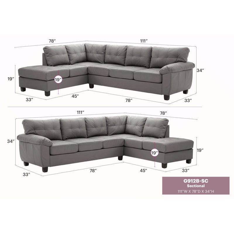Canapé modulaire Gallant, gris