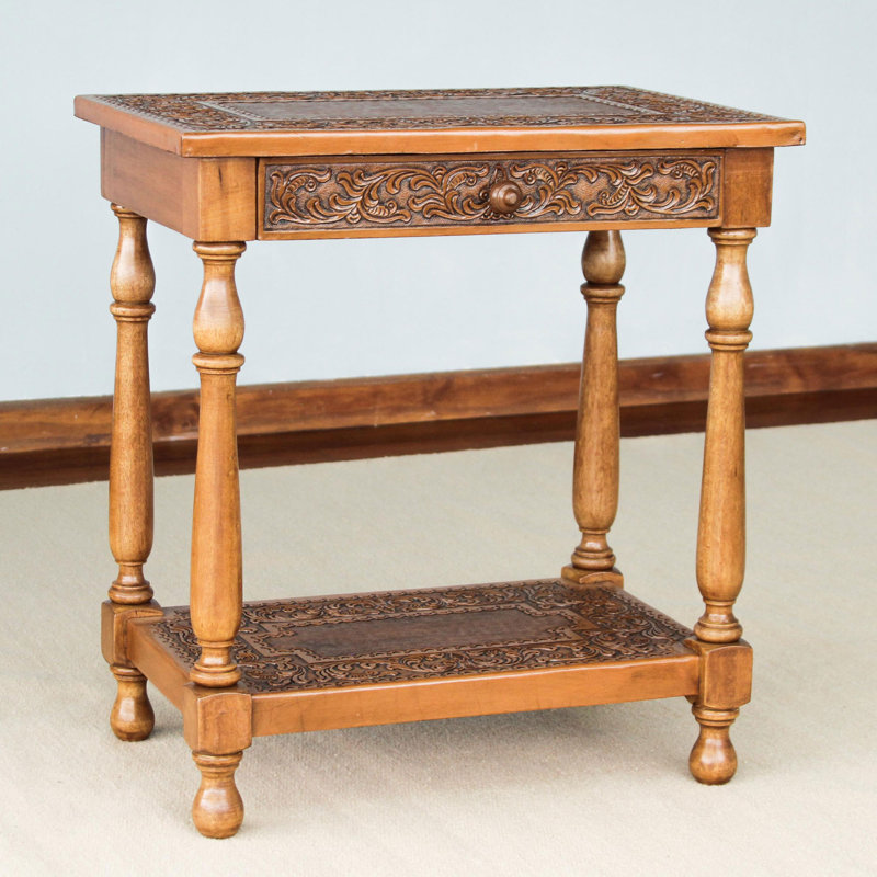 Table de bout en bois massif Gabir