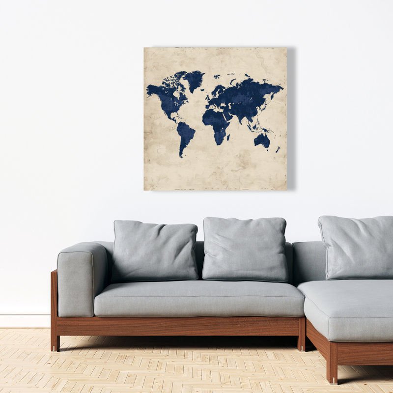 Terre bleue - toile beige pour une décoration intérieure élégante | Impressions d'art