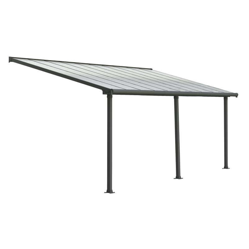 Olympia Awning, Grey, 3m H x 7.4m W x 3m D
