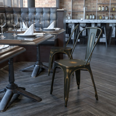 Lily Metal Stackable Side Chair