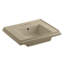 Lavabo de salle de bain piédestal en céramique avec trop-plein 24 po Tresham®-19195655-10942090
