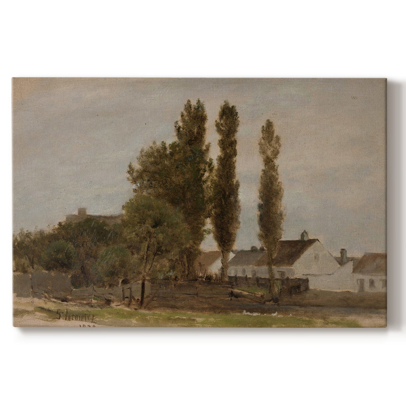 Paysage rétro CCXXX, Toile tendue, H 9 po x l 13 po x P 1,5 po