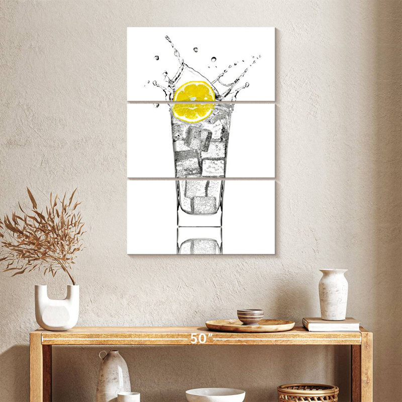 Yarlin Lemon Soda Water, 38" H x 24" W