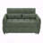 52.8" Loveseat Sofa Pull-Out Sofa Bed Tufted Sleeper Sofa With An Adjustable Backrest, Three USB Ports And Two Lumbar Pillows For Living Room, Green-530117767