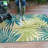 Rectangle Traci Floral Green/Blue/Ivory Indoor & Outdoor Plastic Straw Area Rug-1686044054