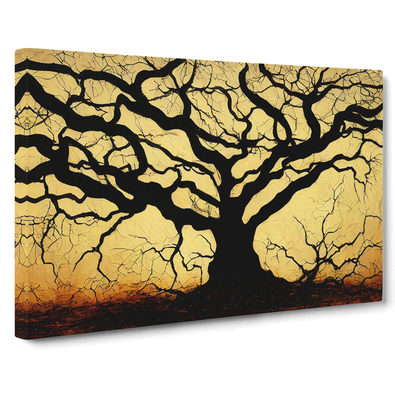 Handsome Oak Tree - Wrapped Canvas, 50cm H x 76cm W x 3cm D