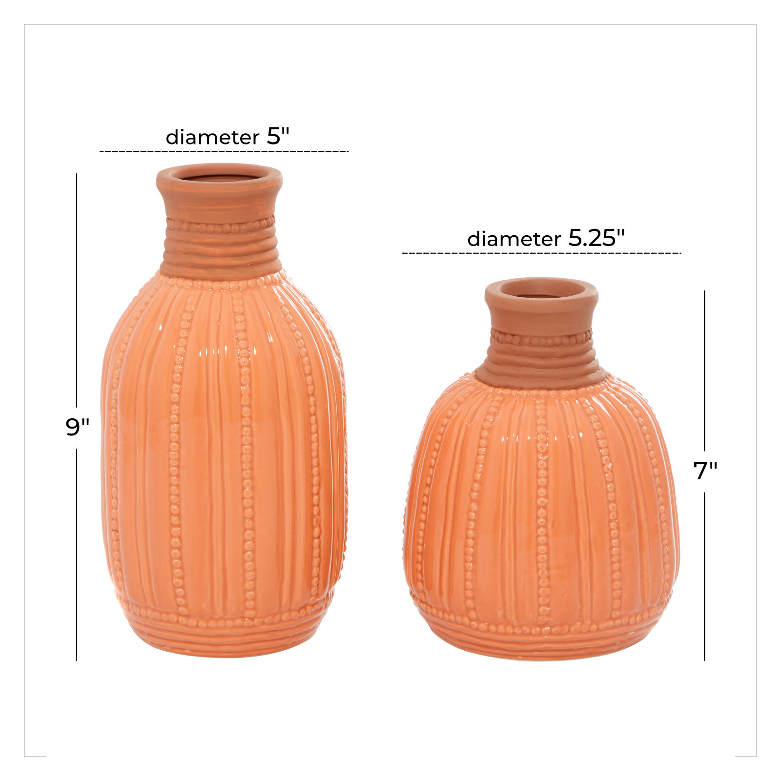 Tulipe 9.1'' Handmade Ceramic Table Vase