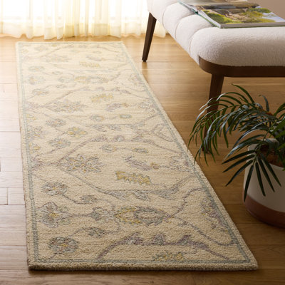 Tapis marocain en laine touffeté à la main Blossom