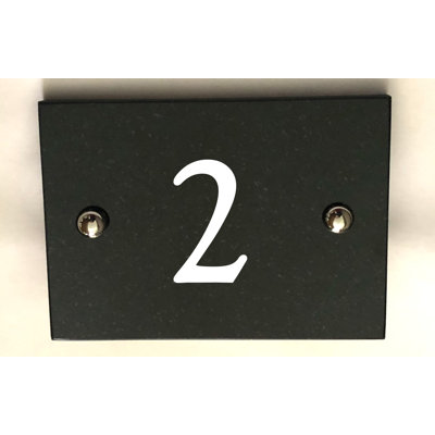 Brumby 10cm H Reflective Stone House Number