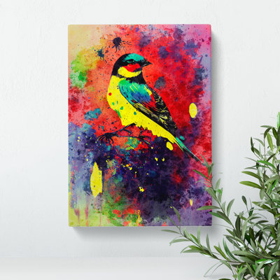 Splashed Bird No.4 Abstract - Wall Art