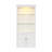 Modern Minimalist Double Layered Transparent Tempered Glass Coffee Table with White MDF Decorative Columns, Ideal for Multi-Use and Durability