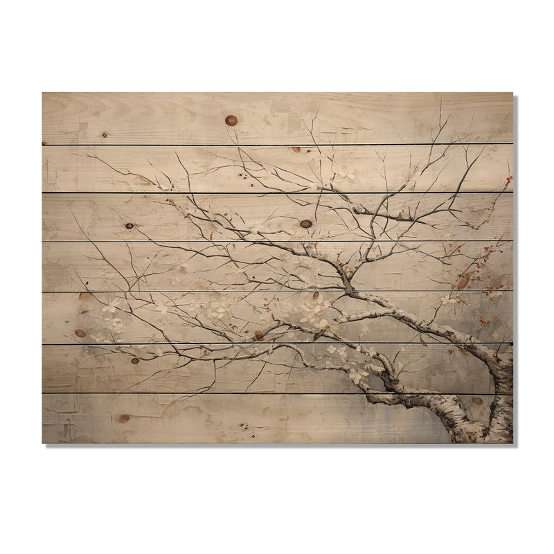 Jalissa - Panneaux muraux décoratifs floraux en bois, H 24 po x l 32 po