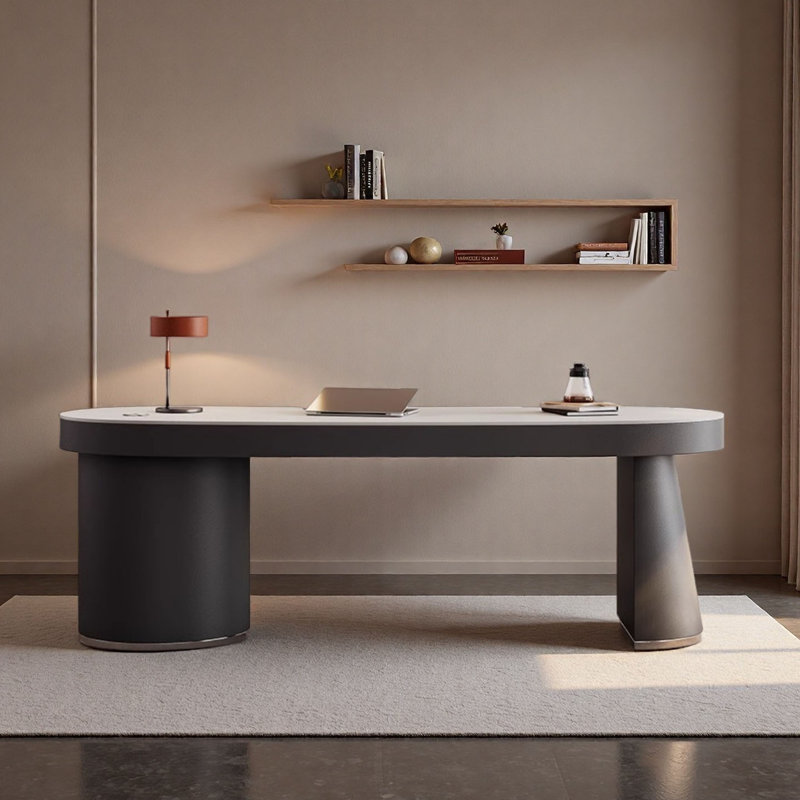 Bureau de luxe moderne à arc moderne, H 30,7 po x l 94,5 po x P 31,5 po