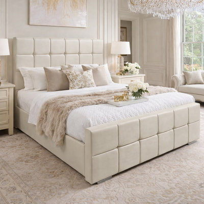 Upholstered Velvet Bed