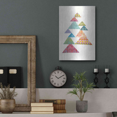 Orren Ellis «Modern Abstract Triangles I» par Courtney Prahl, art mural en métal