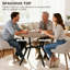 Dining Table Round Kitchen Table w/ Steel Frame