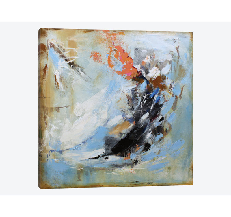 « passion ii », impression sur toile, H 18 po x l 18 po x P 1,5 po, Pas de tapis, Toile tendue