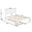 Lit plateforme avec lit gigogne en bois massif Jaqson par Harriet Bee-49622929-49622926
