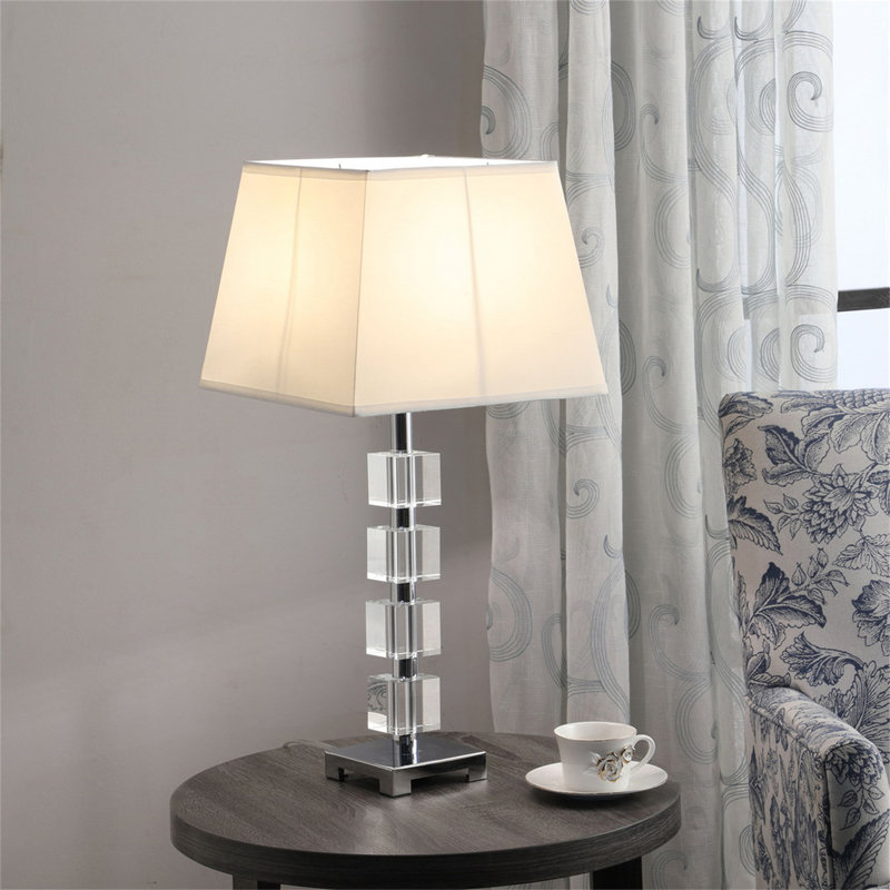Lampe de table en cristal 25 "Wendi Glam