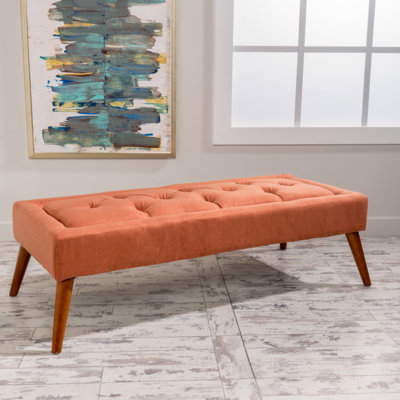Banc de repose-pieds avec repose-pieds pour la fin du lit, repose-pieds capitonné pour le salon et la salle à manger du vestibule