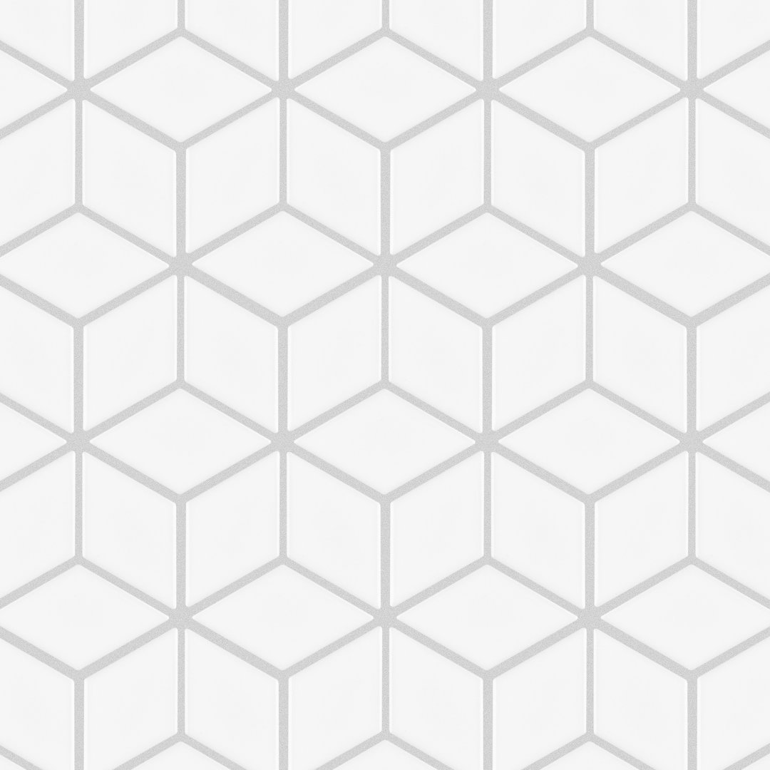 Metro Rhombus 10-1/2 " x 12-1/8 " Porcelain Mosaic Floor & Wall Tile Merola Tile 