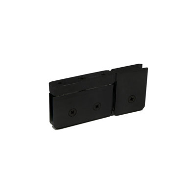 FHC PAT07MB Patriot Top/Bottom Mount Pivot With Attached U-Clamp For 3/8" Glass - Matte Black