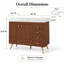 Meuble-lavabo autoportant moderne 36 po avec 1 armoire et 5 tiroirs, comptoir en pierre frittée, lavabo en céramique et pieds en acier inoxydable-1980152395-1992390048