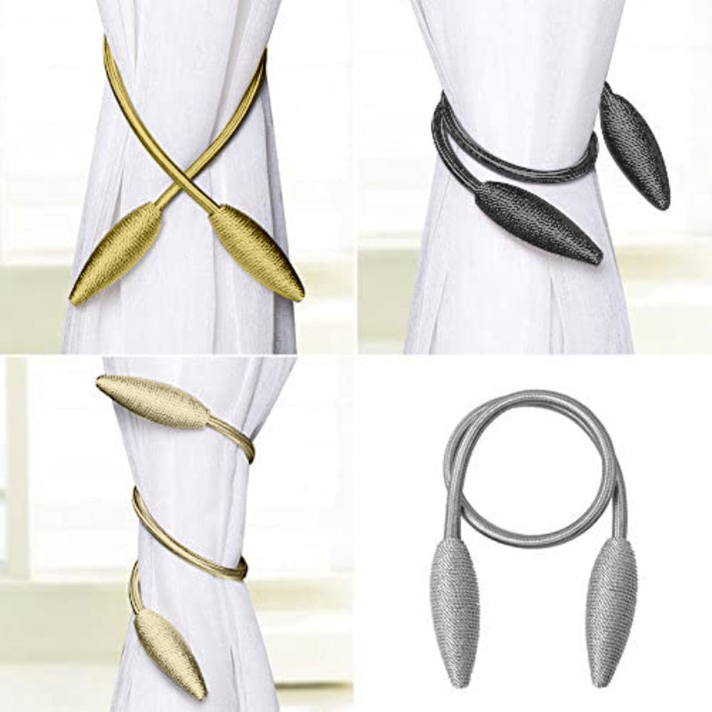 Valadez Metal Strips Curtain Tieback
