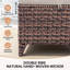 Ensemble de repose-pieds d'extérieur en osier pour patio - 2 pièces repose-pieds en rotin avec coussins épais (ensemble de 2)-254305088