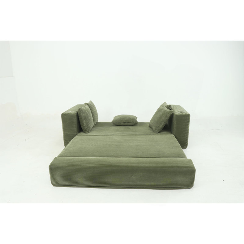 Canapé-lit pliant 76 po, Vert
