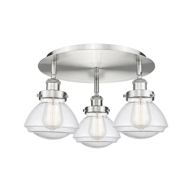 Plafonnier encastré Almarosa, Nickel satiné, Grainé