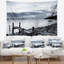 Petit pont de mer en polyester de tapisserie de plage rocky avec accessoires suspendus inclus-28489465