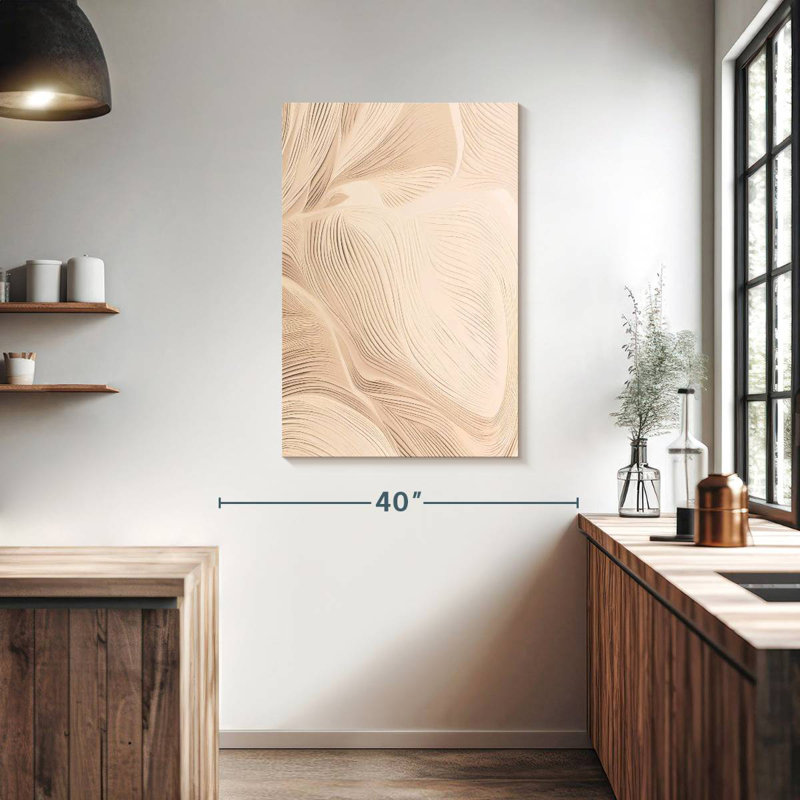 Beige doux désertique I, H 39 po x l 26 po