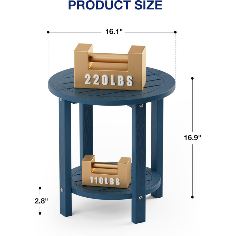 Table Adirondack d'extérieur 2 niveaux, Marine