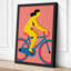 Cyclist in Motion Modern - Wrapped Canvas-1141618079-1141618087