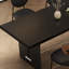 Table de salle à manger rectangulaire noire-125215312-125215316