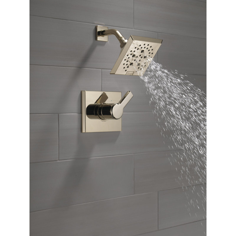 Pivotal Shower Faucet with H2Okinetic Technology, Lumicoat Polished Nickel