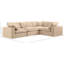 Canapé modulaire rembourré 4 pièces Hinrich-98917402