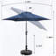 Parasol de marché 7,5 pi avec base Ehmann-250049288