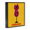 Giclée encadrée de vin de chat Purrgundy, design par Carrie Cantwell