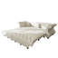 Canapé-lit convertible classique 3-en-1 Chesterfield, canapé en velours avec accoudoirs roulés et capitonnage floral-390410840-390410845-390410844