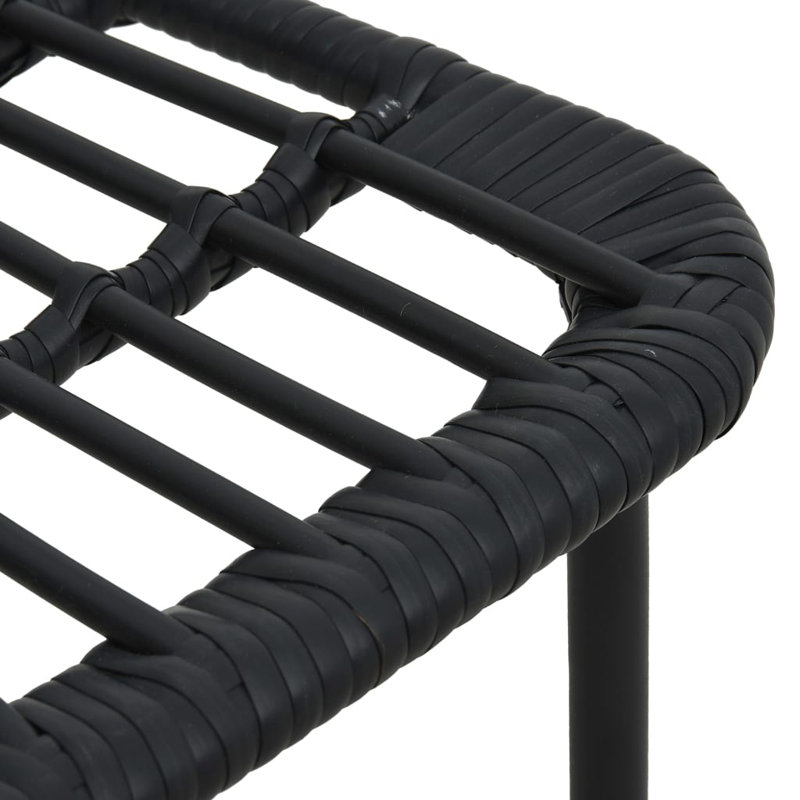 Chaise de patio Aviana, Noir