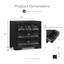Table de chevet 3 tiroirs Schell-272606962