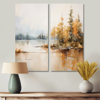 Minimalisme, lac tranquillité - grand lac, art mural