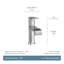 Robinet de salle de bain monotrou avec drain Moen Genta LX-36445261