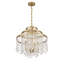  Lustre 4 lumières Luna en laiton chaud