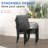 Patio Table And Chair Set Of 6, All Weather Metal Round Outdoor Dining Furniture Set-50 Round Outdoor Table And Chairs-1483083617-1483083640