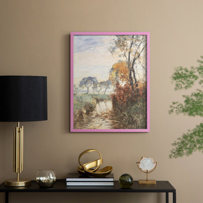 «Vintage Landscape CX», reproduction encadrée - bois massif