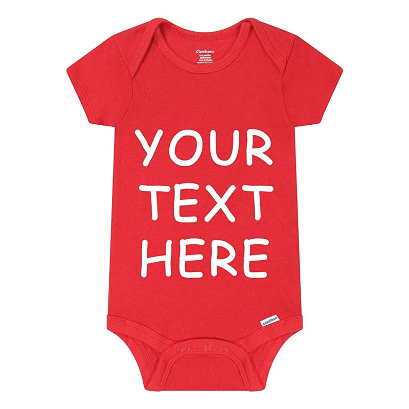 Body 100% coton, Rouge